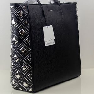 Calvin Klein Avery Pebble Stud Embellished Tote